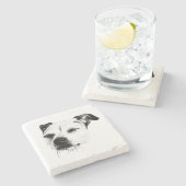 Apfelwein-Stille Steinuntersetzer (Seitenansicht)