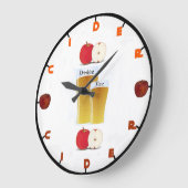 Apfelwein-Wanduhr Große Wanduhr (Winkel)