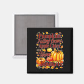Apfelwein Warme Decken Blätter fallen Halloween Fu Magnet (Vorderseite/Rückseite)