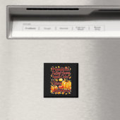 Apfelwein Warme Decken Blätter fallen Halloween Fu Magnet (In Situ (Geschirrspüler))