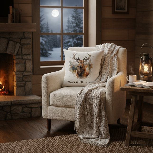 Apfelwein: Wasserfarbe des Waldelsees, kundenspezi Kissen (Von Creator hochgeladen)