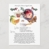 Apfelwein | Weihnachtskarte Postkarte (Vorderseite)
