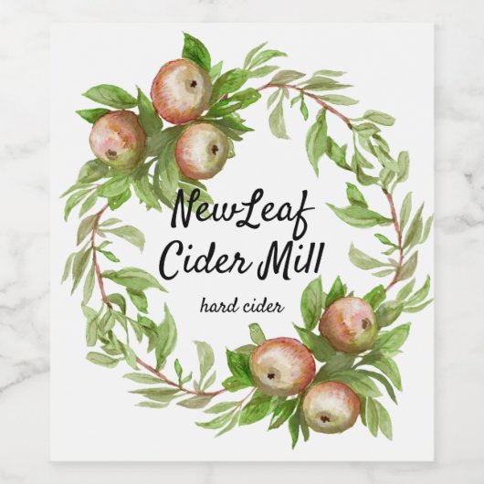 Apfelwein Weinetikett (Einzelnes Label)