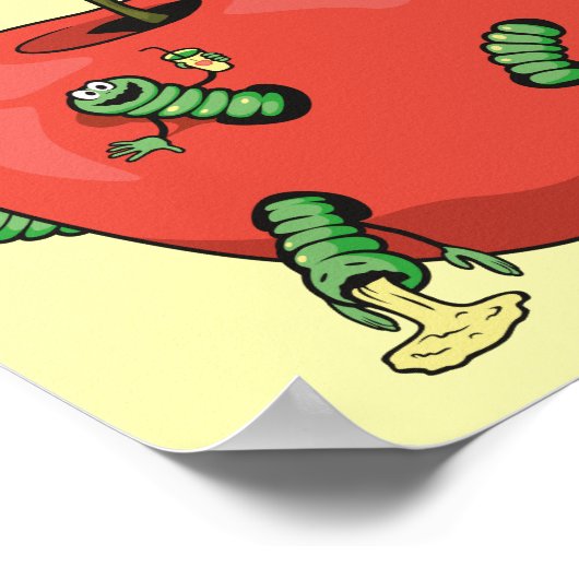 Apfelwürmer Poster (Ecke)