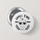Apfelzeit Button (Vorne & Hinten)