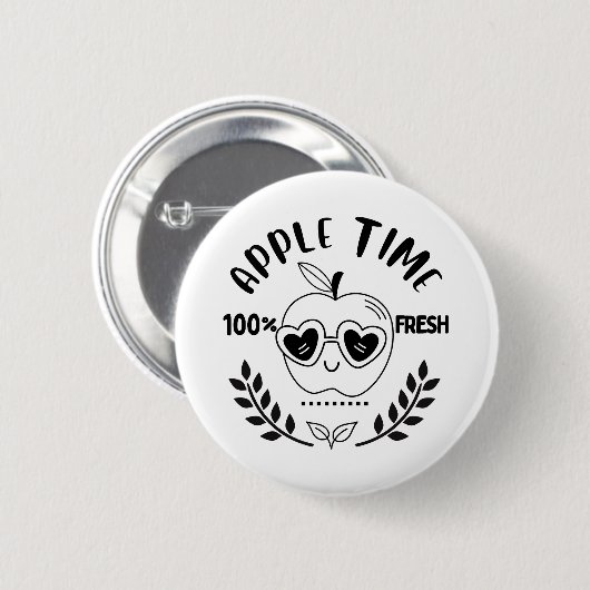 Apfelzeit Button (Vorne & Hinten)