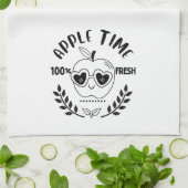 Apfelzeit Geschirrtuch (Gefaltet)