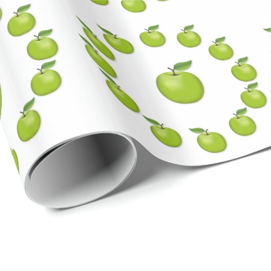 Apfelzeit, Granny Smith Geschenkpapier (Rolleneckpunkt)