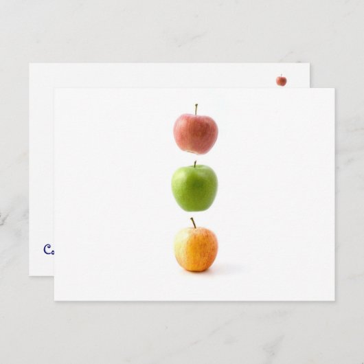 Apfelzeit Postkarte (Vorne/Hinten)