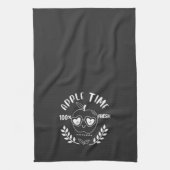 Apfelzeit (weiß) geschirrtuch (Vertikal)