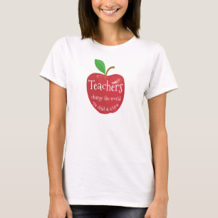Apfelzitat des inspirational Singles der Lehrer T-Shirt
