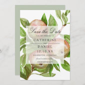 Apfelzweig-Apfelzweig Save the Date Einladung (Vorne/Hinten)