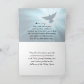 Apg 2:17 Ich werde meinen Geist ausgießen, Bibelve Karte (Innenseite)