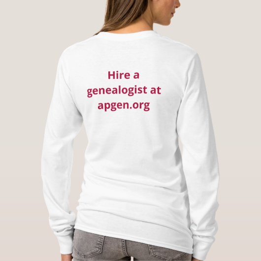APG Womens Long Sleeve T - Shirt (Rückseite)