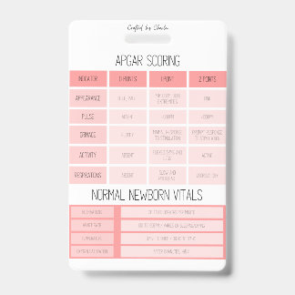 APGAR- und NRP-Referenzkurse-Abzeichen Ausweis