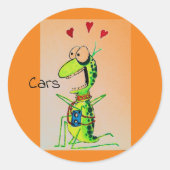 Aph Lieben Cars Runder Aufkleber (Vorderseite)