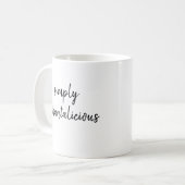 Aphantasia Einfach Aphantalicious Black Schriftart Kaffeetasse (Vorderseite Links)