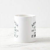 Aphantasia Imagination Unterschiedlicher Schwarzer Kaffeetasse (Mittel)