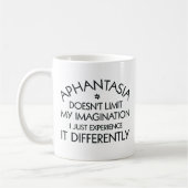 Aphantasia Imagination Unterschiedlicher Schwarzer Kaffeetasse (Links)