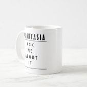 Aphantasia Information Conversation Starter Tasse (Vorderseite Links)