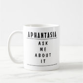 Aphantasia Information Conversation Starter Tasse (Links)