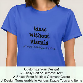 Aphantasia Mind's Unique Leinwand Black Schriftart T-Shirt