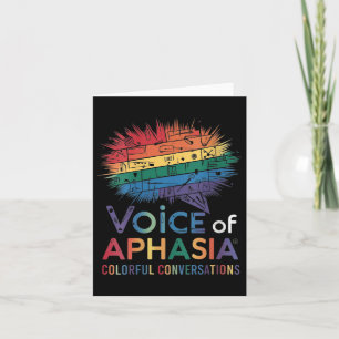 Aphasia Awareness Montag, Unterstützung Aphasia Aw Karte