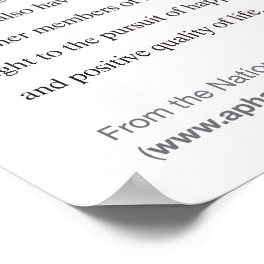 Aphasia Poster (Ecke)