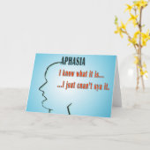 Aphasie Karte (Gelbe Blume)