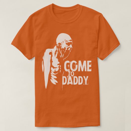 Aphex Twin kommt zu Daddy weiß T-Shirt (Design vorne)