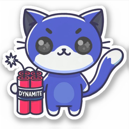 Aphmau Ein, Meemeows, Bad Cat, TNT, Boom, Stickers Aufkleber (Vorderseite)