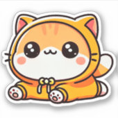 Aphmau, Noi, Meemeows, Niedliche Katze, Cookie, Au Aufkleber (Vorderseite)