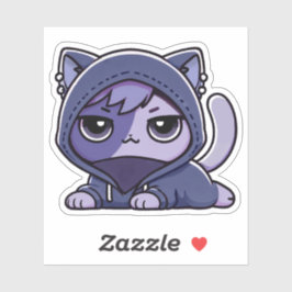 Aphmau, Zane, Meemeows, Niedliche Katze, Goth, Sti Aufkleber