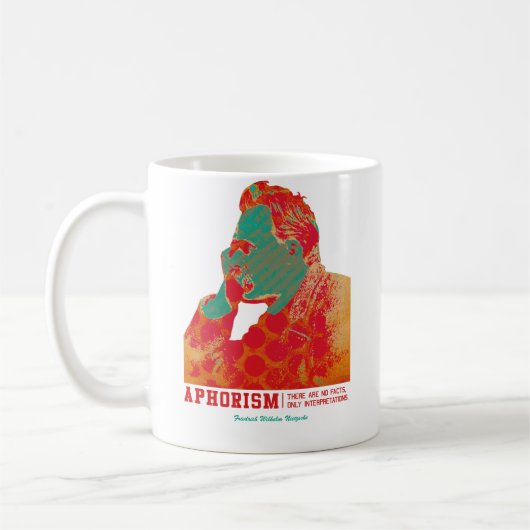 Aphorismus - Friedrich Nietzsche- Kaffeetasse (Links)