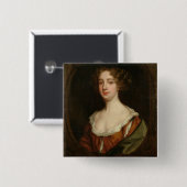 Aphra Behn (1640-89) (Öl auf Leinwand) Button (Vorne & Hinten)