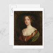 Aphra Behn (1640-89) (Öl auf Leinwand) Postkarte (Vorne/Hinten)