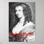 Aphra Behn Poster (Vorne)