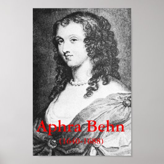 Aphra Behn Poster (Vorne)