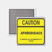 Aphrodisiaka im Kühlschrank-Warnmagnet Magnet (Vorderseite/Rückseite)