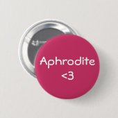 Aphrodite <3 Göttin der Liebe Button (Vorne & Hinten)