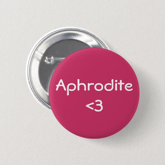 Aphrodite <3 Göttin der Liebe Button (Vorne & Hinten)