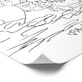 Aphrodite Farbseite drucken Poster (Ecke)