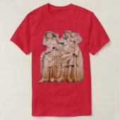 Aphrodite gekrönt von Andreia Sebastion Relief Cla T-Shirt (Design vorne)