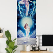 Aphrodite gibt Galatea Leben Poster (Heimbüro)