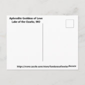 Aphrodite, Göttin der Liebe Postkarte (Rückseite)