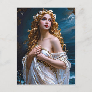 "Aphrodite: Göttin der Liebe und des Lichts" Postkarte
