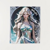 Aphrodite Göttin der Liebe und Schönheit Altar Wandteppich (Vorderseite)