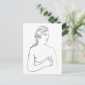 Aphrodite, griechische Göttin der Venus, Liebe Postkarte (Stehend Vorderseite)