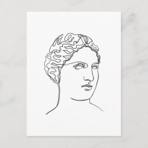 Aphrodite, griechische Göttin der Venus, Liebe Postkarte