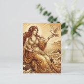 Aphrodite Griechische Göttin Postkarte (Stehend Vorderseite)